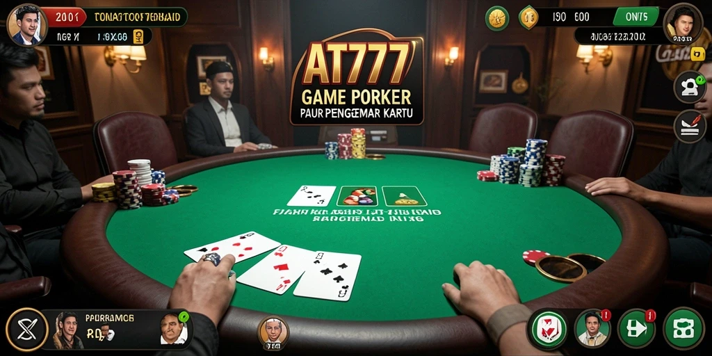 Gameplay menarik dan menegangkan di AT777 poker.