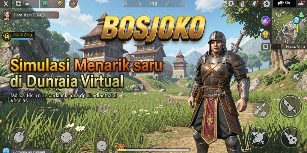 Tampilan gameplay menarik dari BOSJOKO dalam suasana simulation.