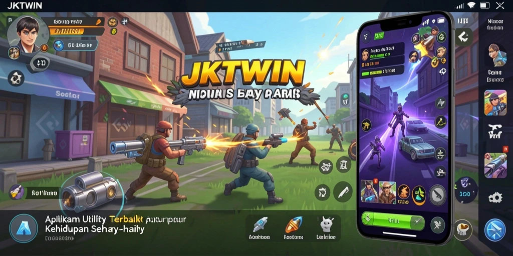 Tampilan utama JKTWIN dengan fitur pengaturan yang mudah digunakan.