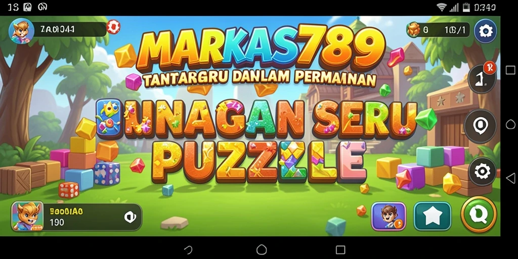 Screenshot game MARKAS789 menampilkan puzzle yang menantang dan seru.