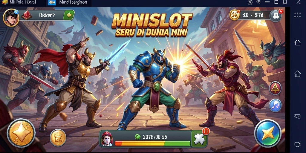 Tangkapan layar gameplay pertarungan seru MINISLOT.