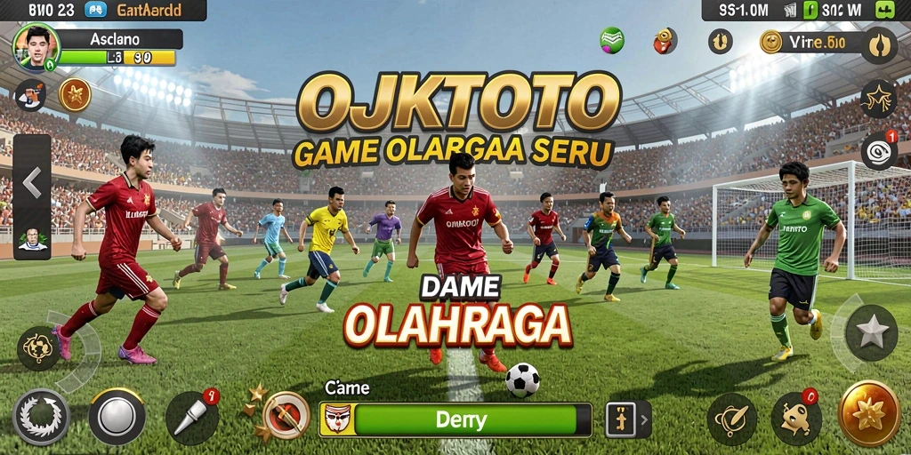 Gameplay OJKTOTO yang menampilkan aksi olahraga seru.