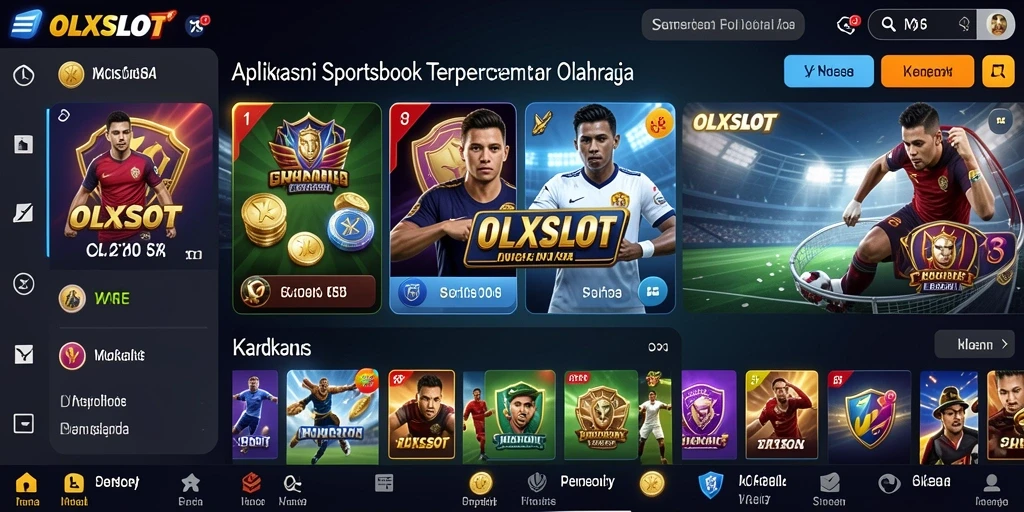 Tampilan antarmuka aplikasi OLXSLOT yang menarik dan informatif.