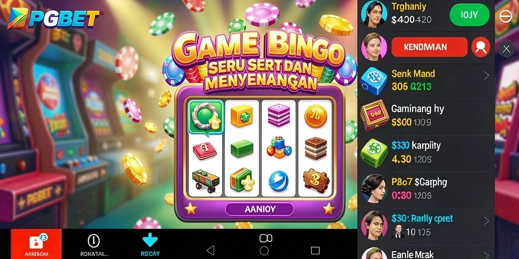 Tampilan seru gameplay Bingo PGBET yang menarik dan interaktif.