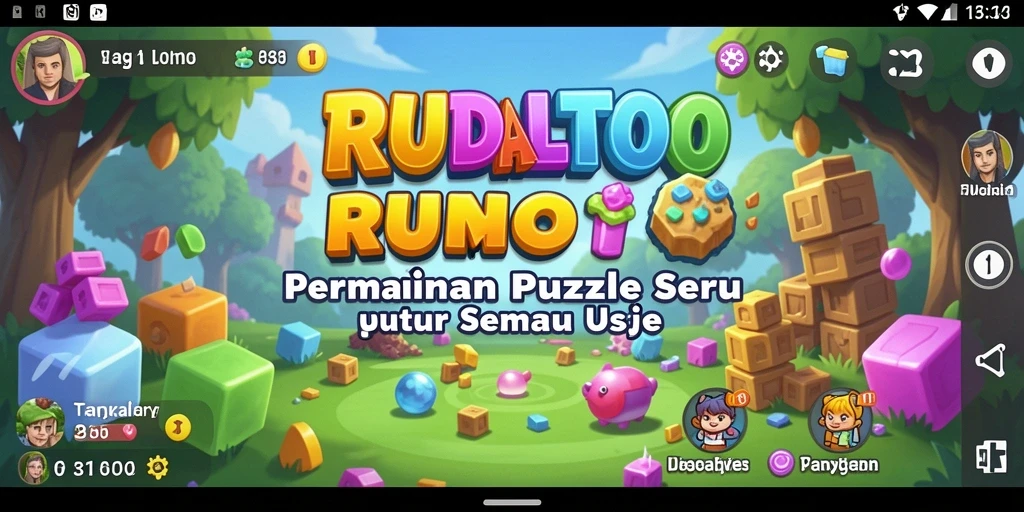Screenshot gameplay RUDALTOTO dengan teka-teki menarik.