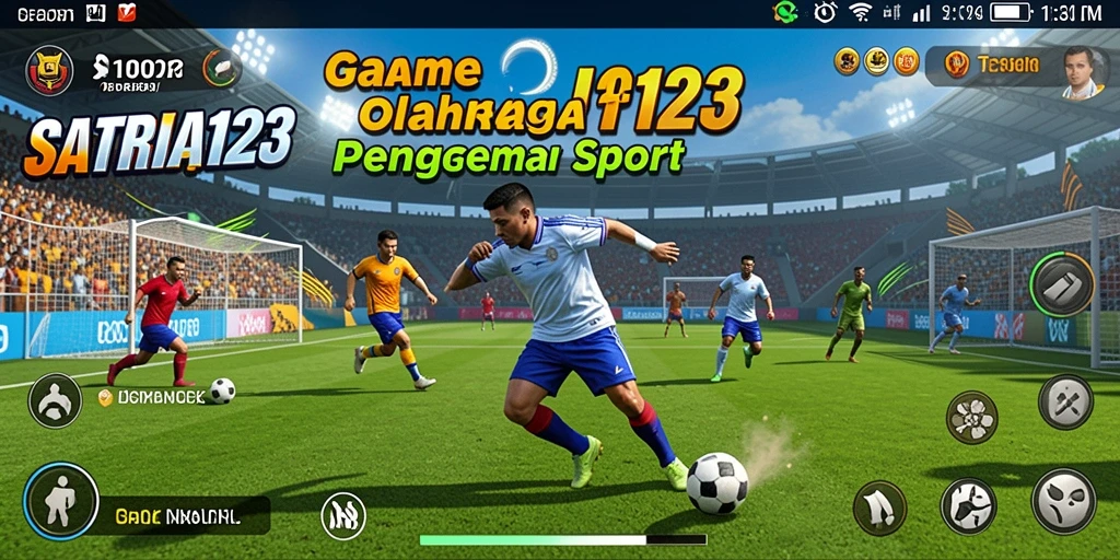 Screenshot SATRIA123 menampilkan momen seru dalam pertandingan olahraga.